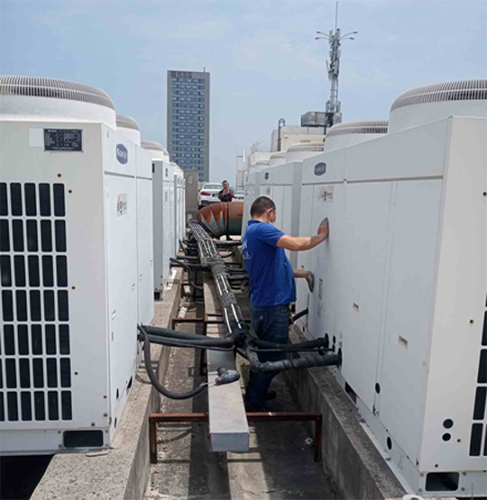 白朗中央空调制热和不制冷系统维修方法